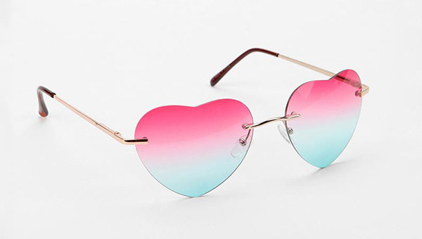 gafas corazones rosas san valentin