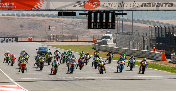 Imagen de la parrilla de salida en el circuito de navarra