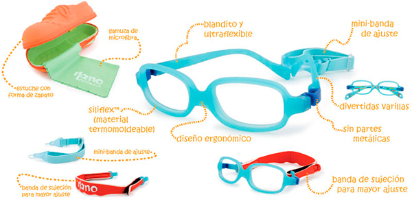 Imagen de las gafas para bebe de la marca baby silicon