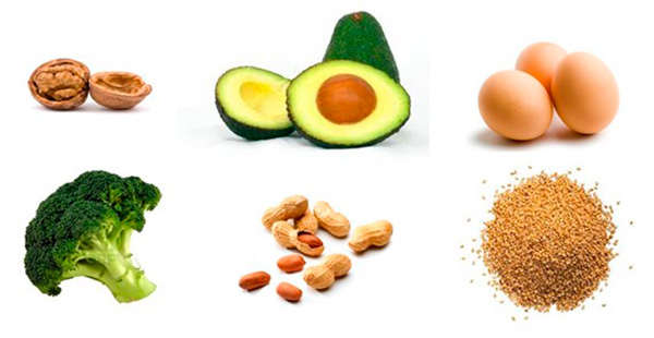 Imagen de alimentos que contienen vitamina E