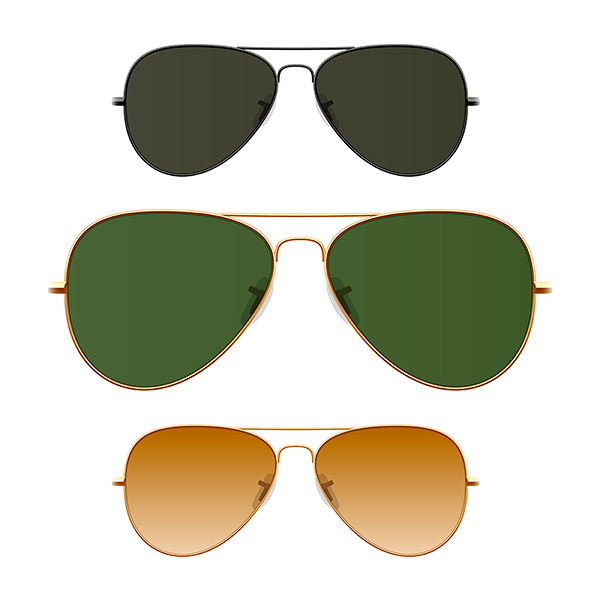 Imagen de gafas con diferentes colores de lentes