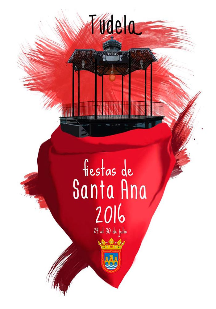 cartel fiestas de tudela fiesta santa ana 2016