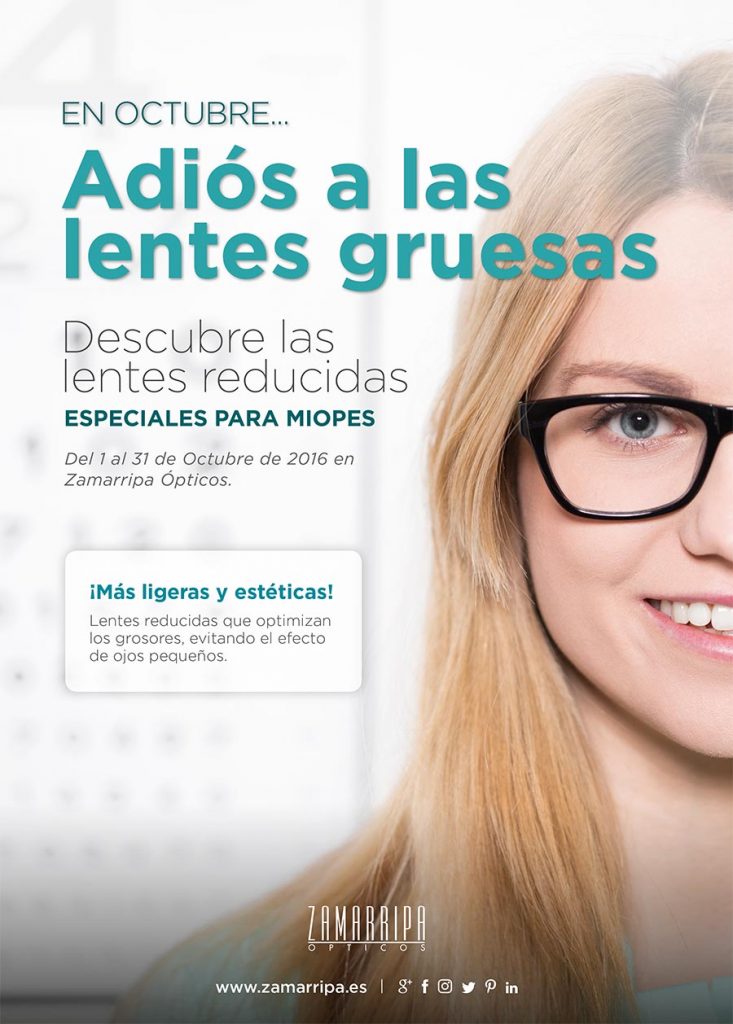 promoción para lentes especiales para miopes