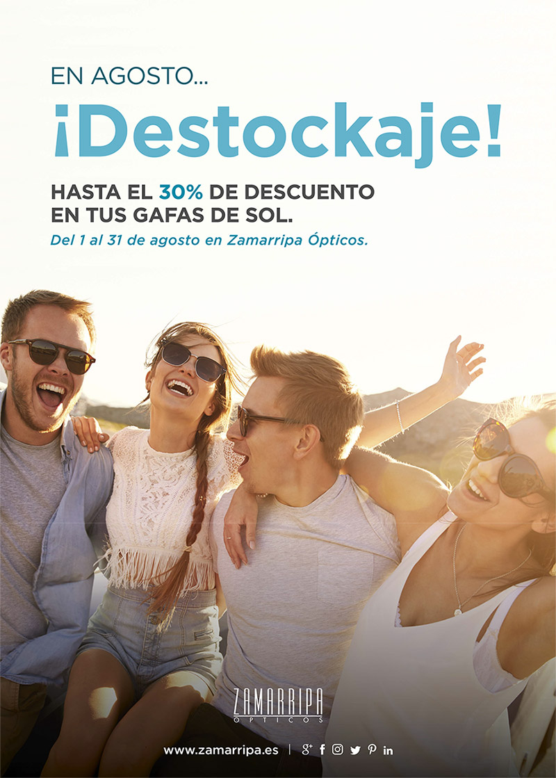 descuentos hasta el 30 por ciento en gafas de sol