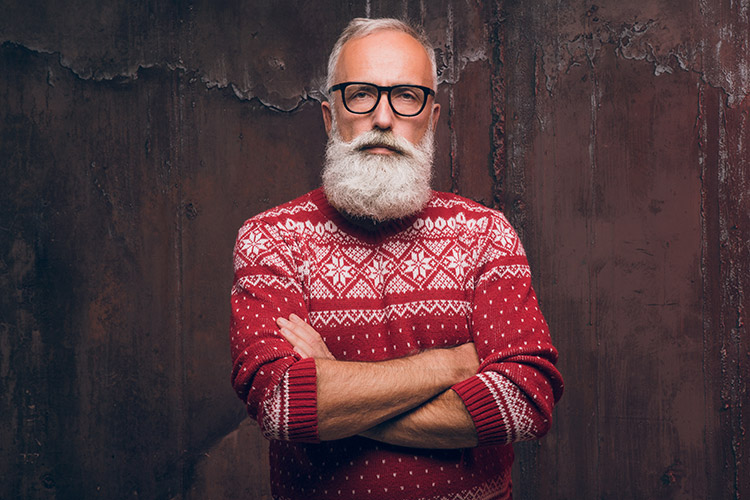 Papá Noel com gafas
