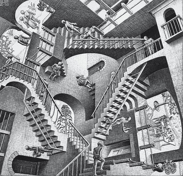 Ilusión óptica de Escher