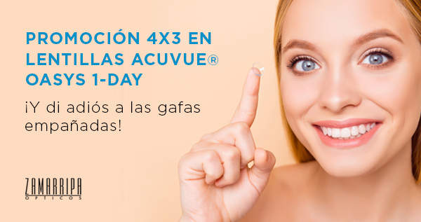 Truco no empañar gafas con mascarilla. Promoción lentillas desechables 4x3 Acuvue Oasys 1-Day