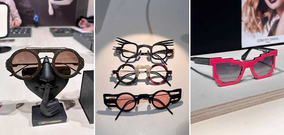 Diferentes modelos de gafas futuristas