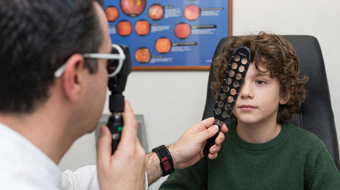 Evaluamos la graduación con un análisis refractivo.