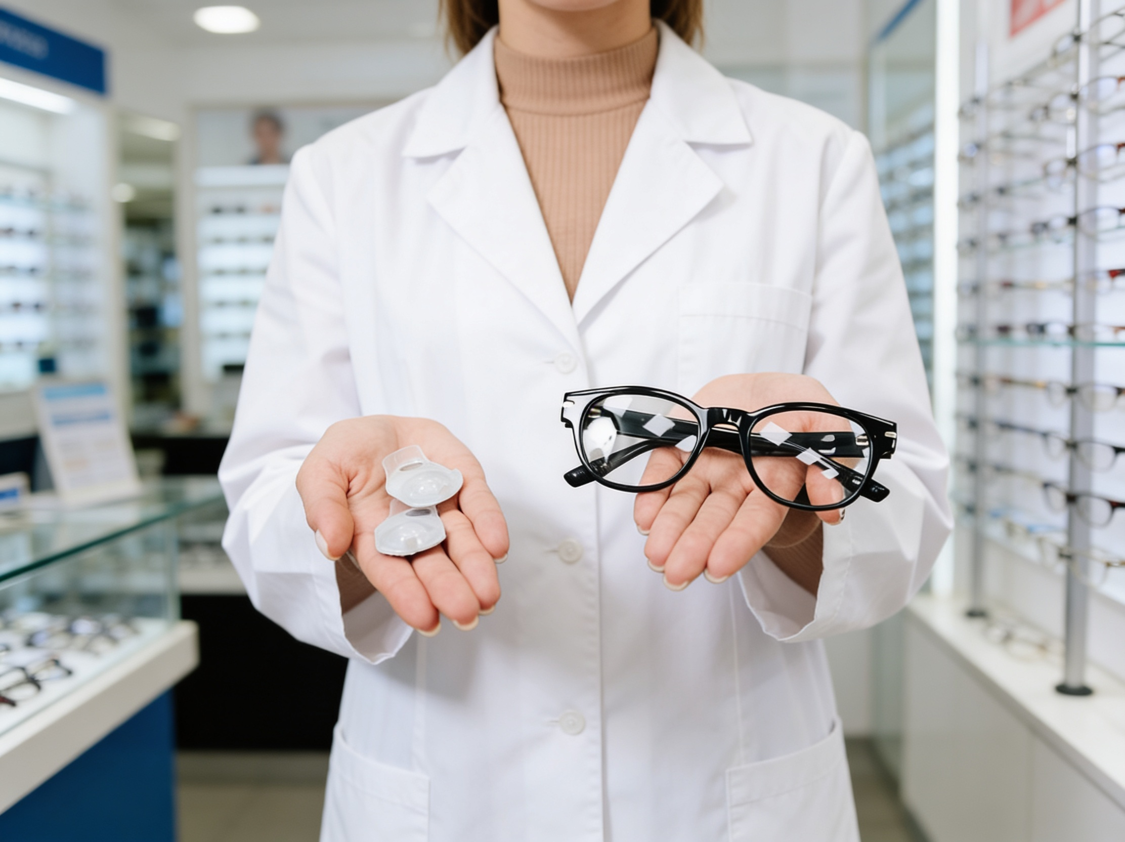 Lentes de contacto o gafas